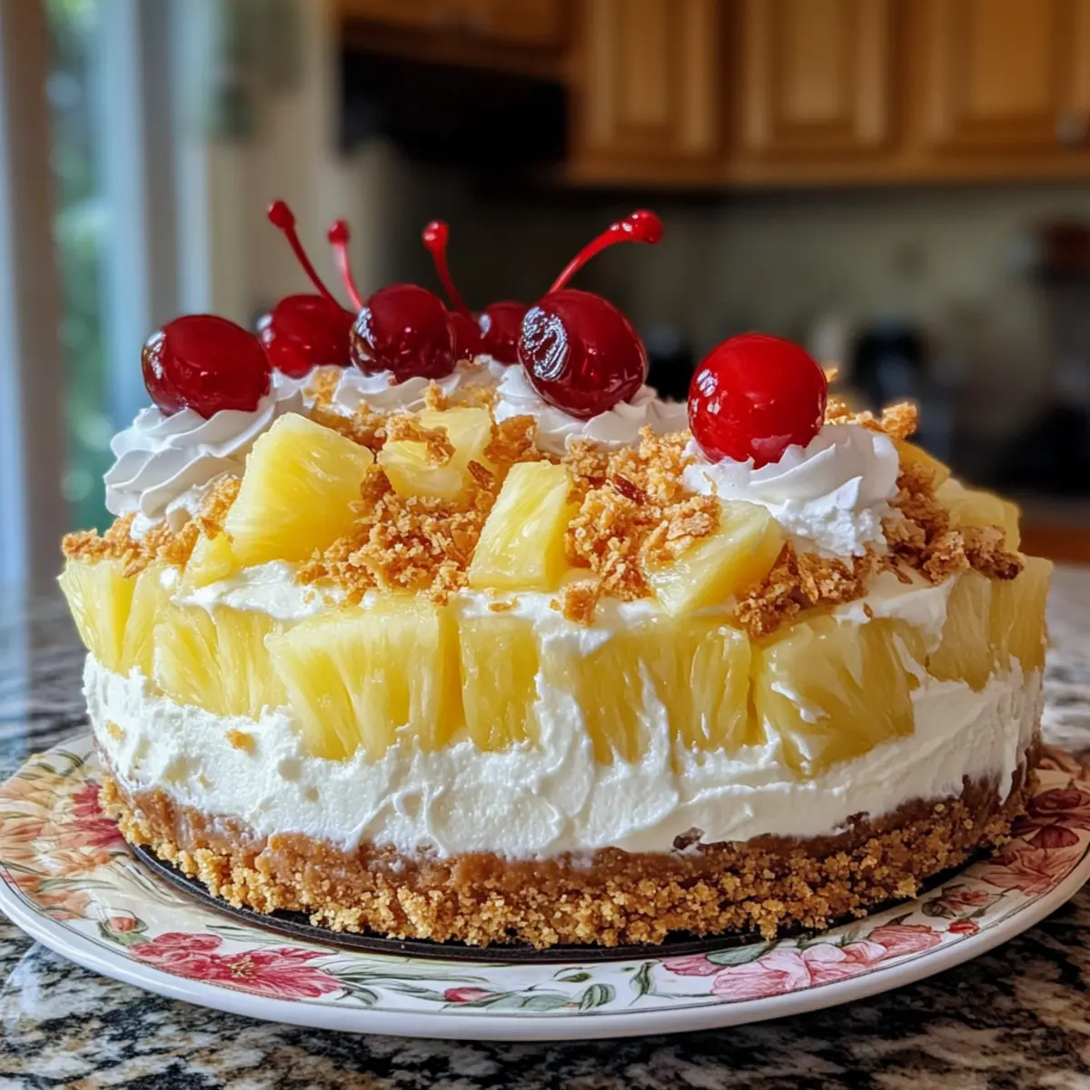 Refreshing Piña Colada Cheesecake for a Tropical Escape