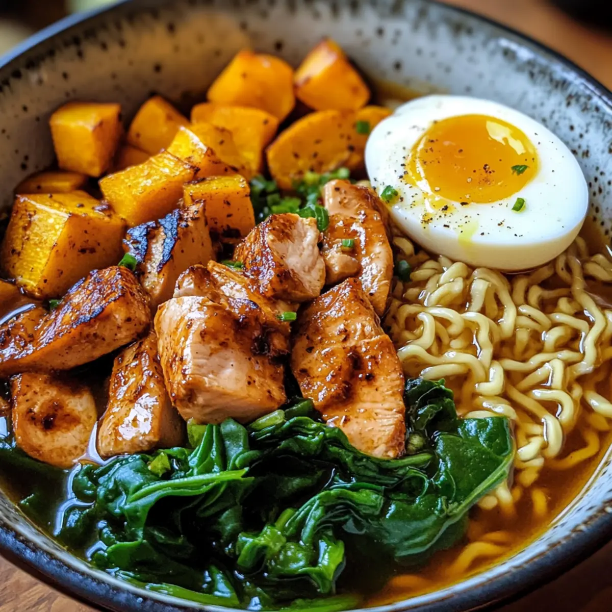 Cozy Chicken and Spinach Ramen: Your Ultimate Comfort Bowl