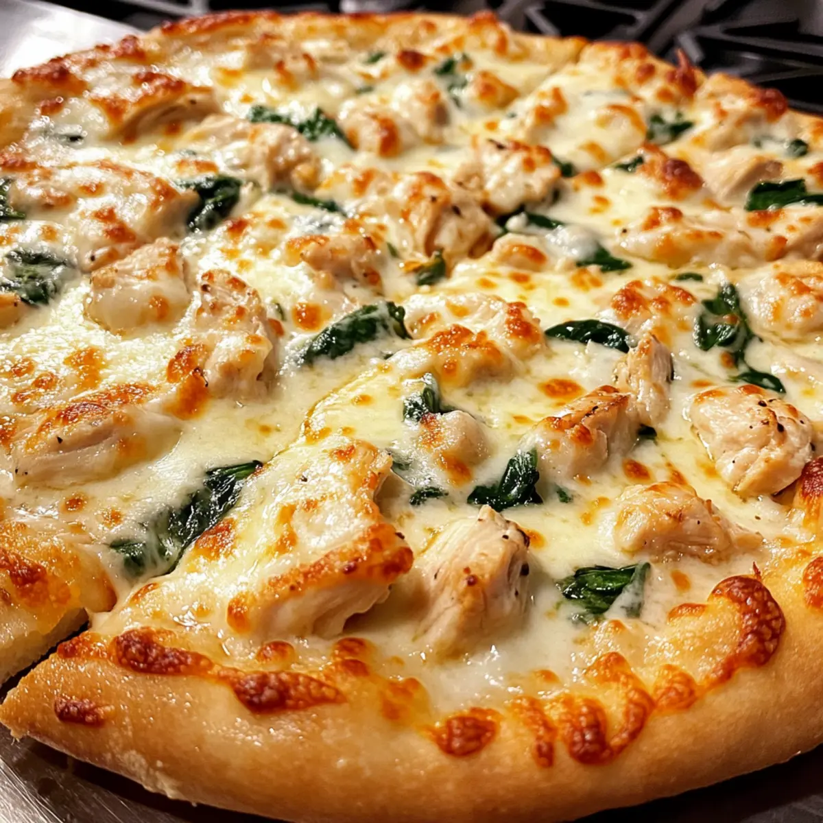 Chicken Alfredo Pizza