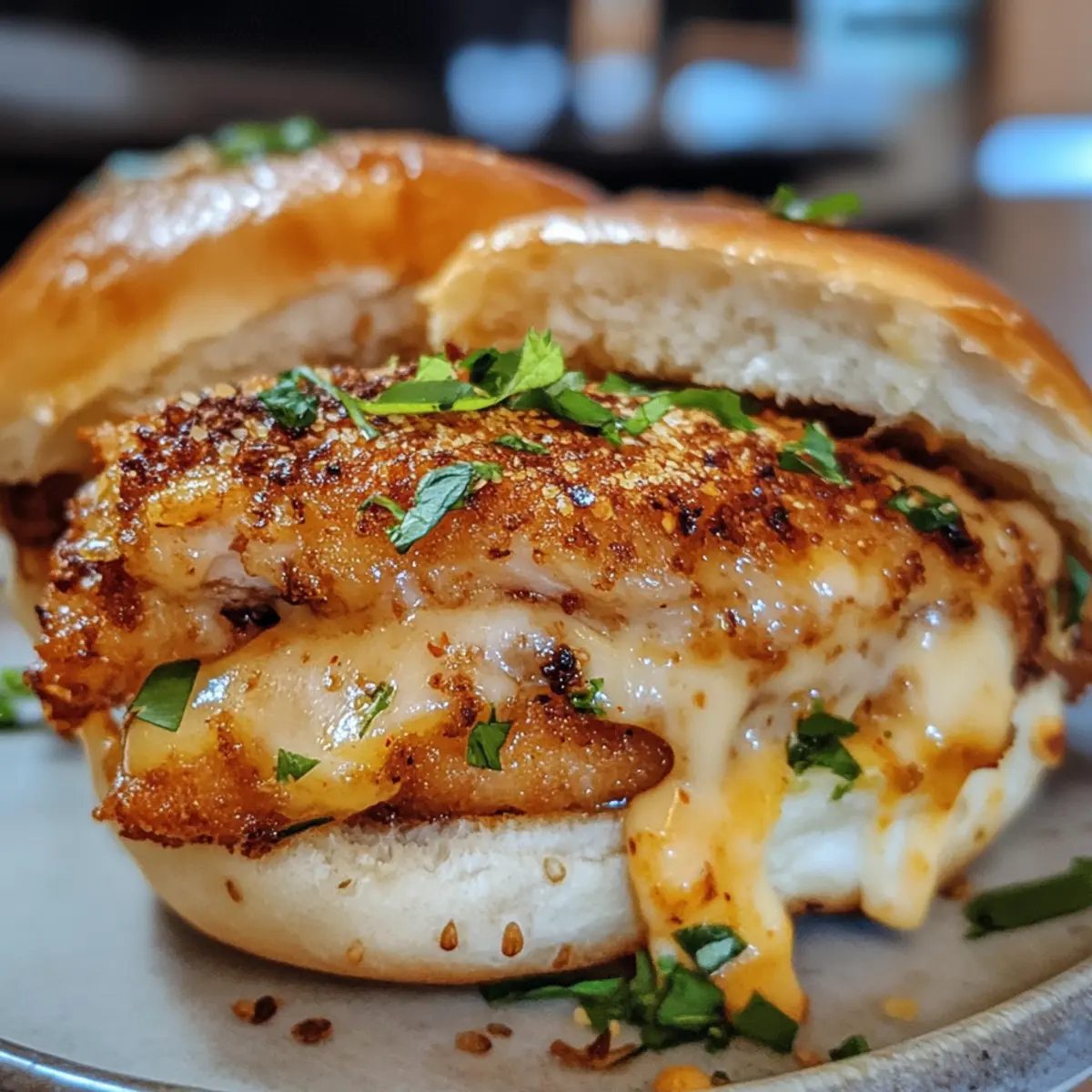 Cheesy Dynamite Chicken Buns: Crispy Comfort with a Kick