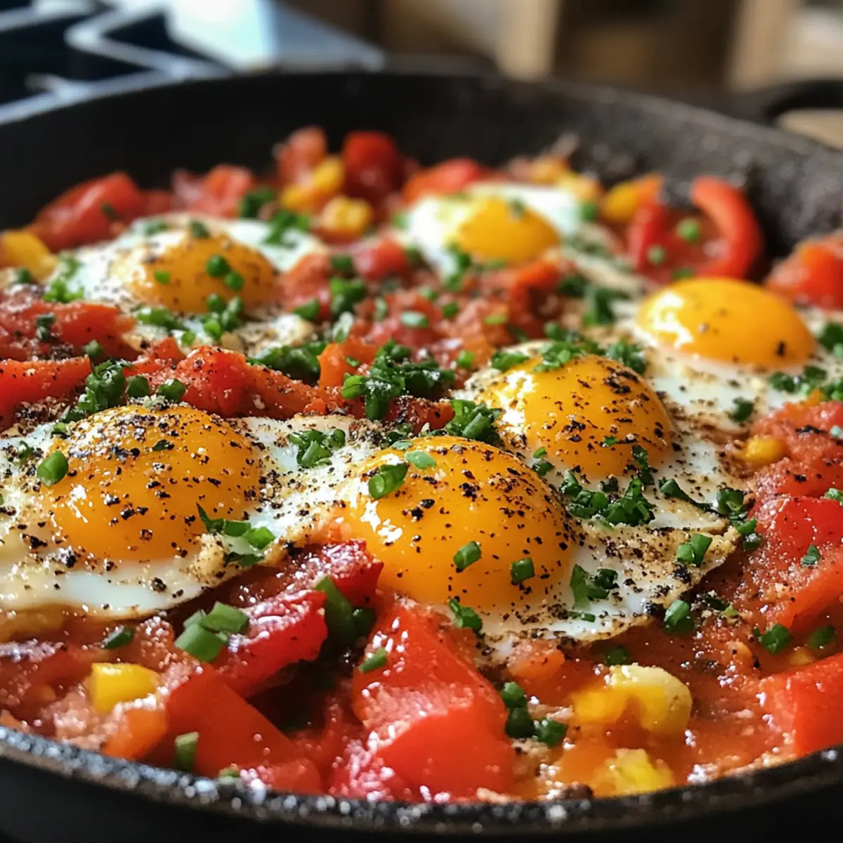 Turkish Menemen with Roasted Peppers and Eggs: Quick Comfort