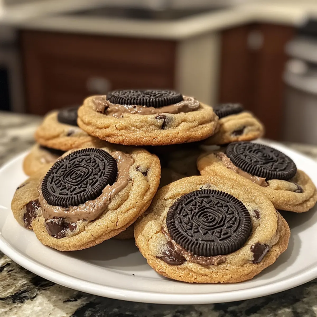 Oreo Stuffed Chocolate Chip Cookies