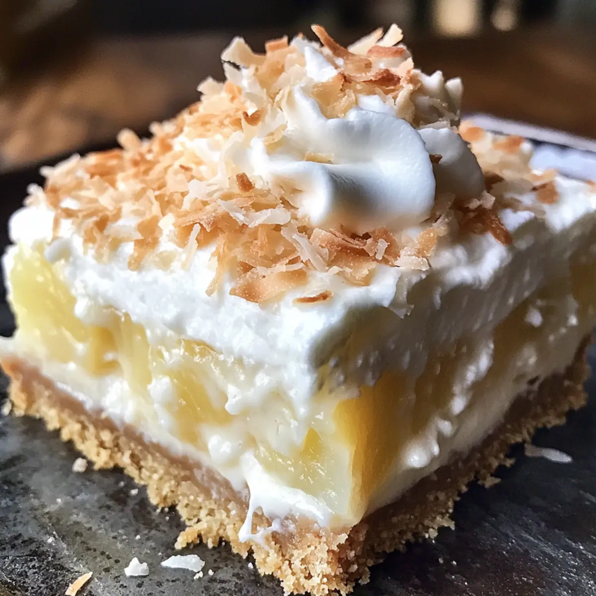 Creamy Coconut Pineapple Pie Bars for a Tropical Getaway