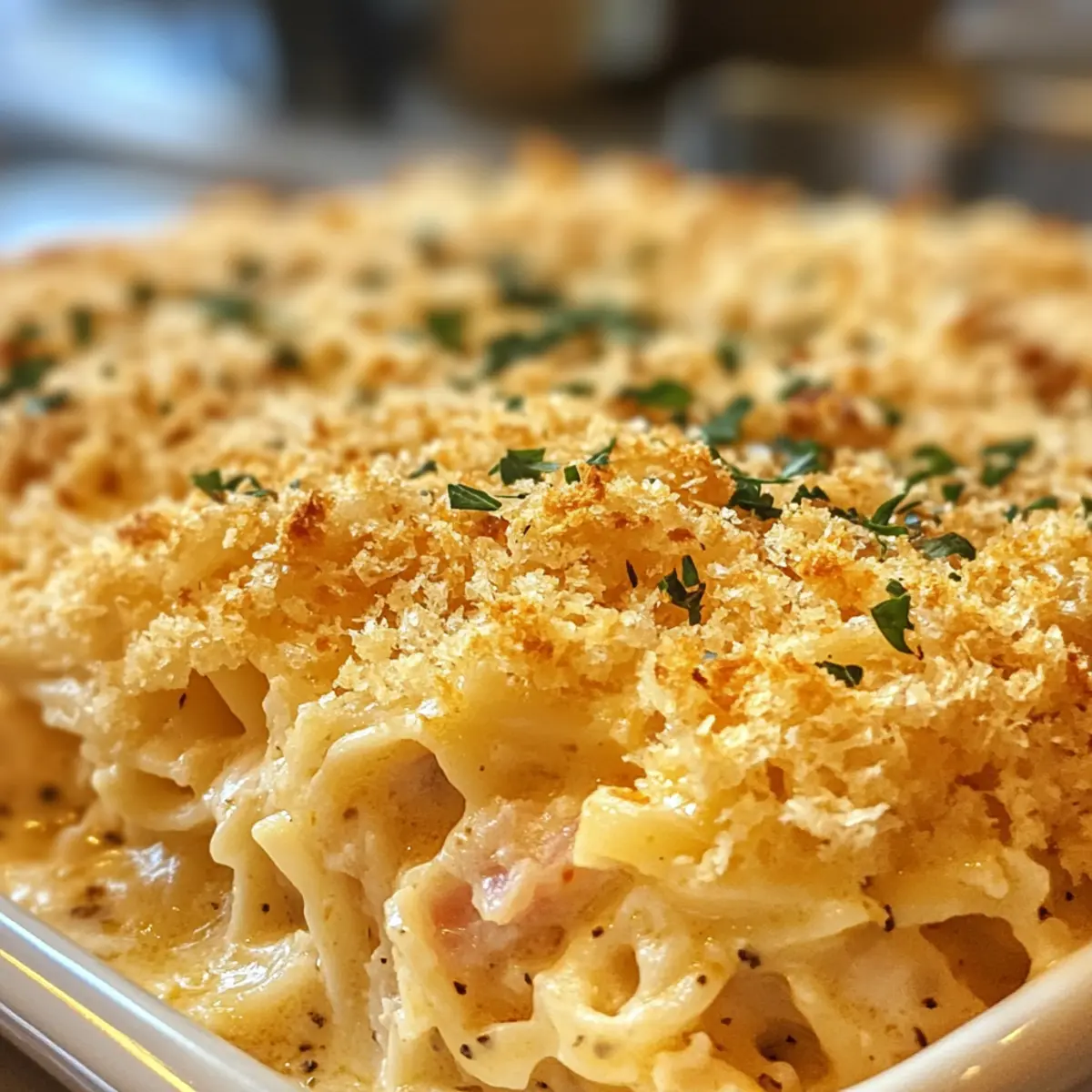 Cheddar Tuna Noodle Bake