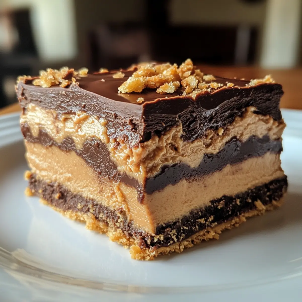 Indulge in No Bake Chocolate Peanut Butter Lasagna Heaven