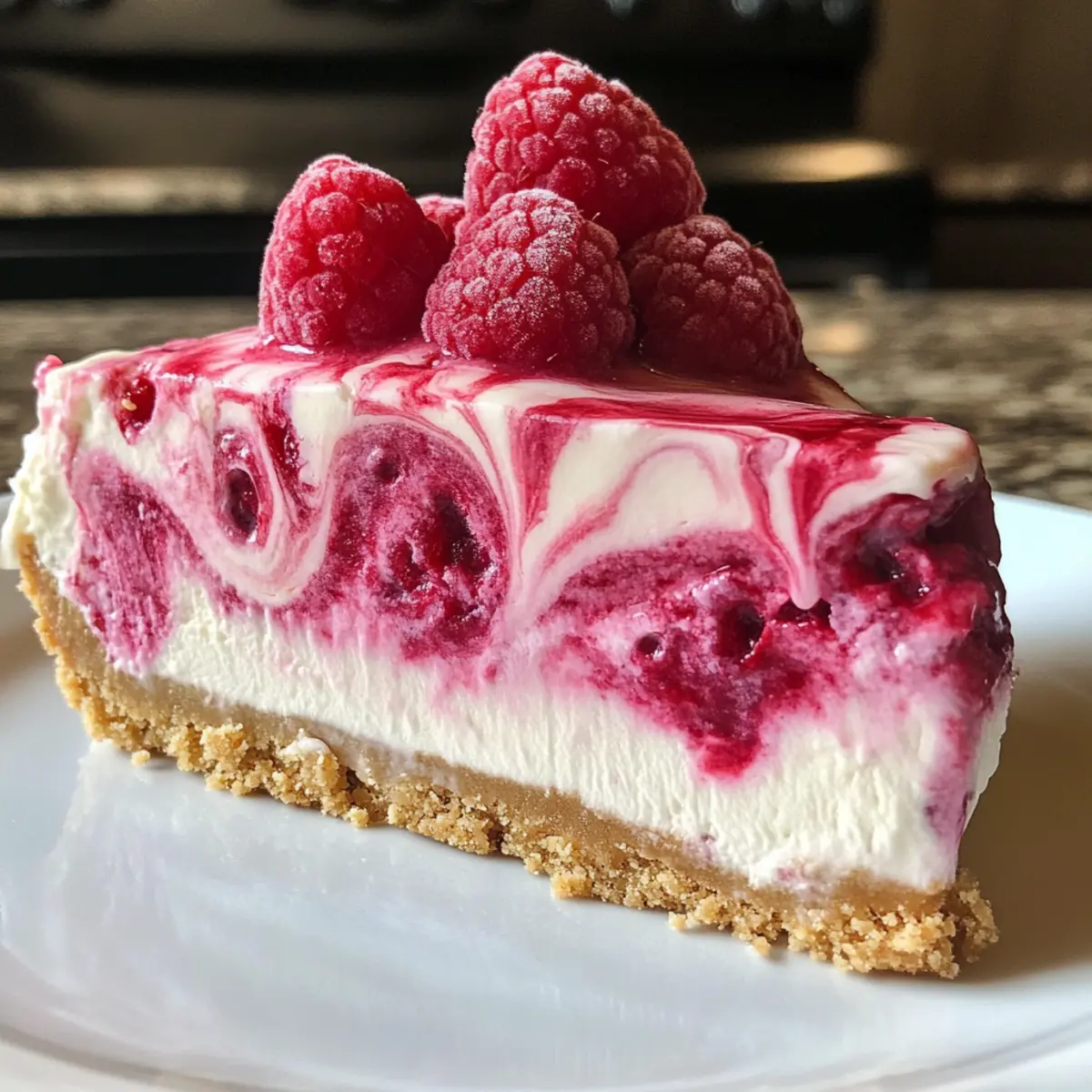 Delicious No-Bake Raspberry Ice Cream Cheesecake to Impress