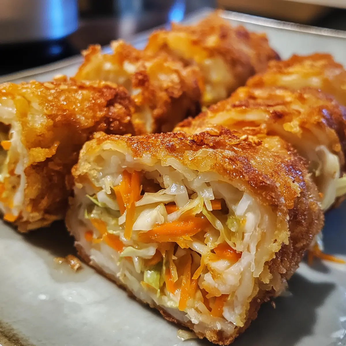 Crispy Pan Fried Rolls