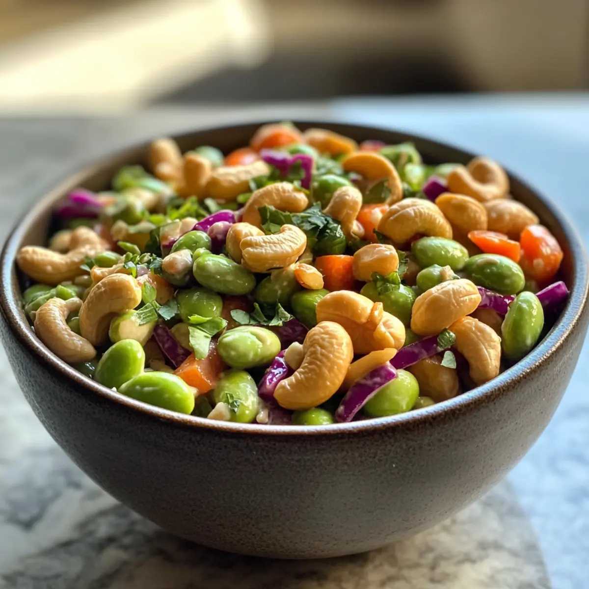 Cashew Edamame Salad: A Crunchy, Tangy Twist for Meal Prep