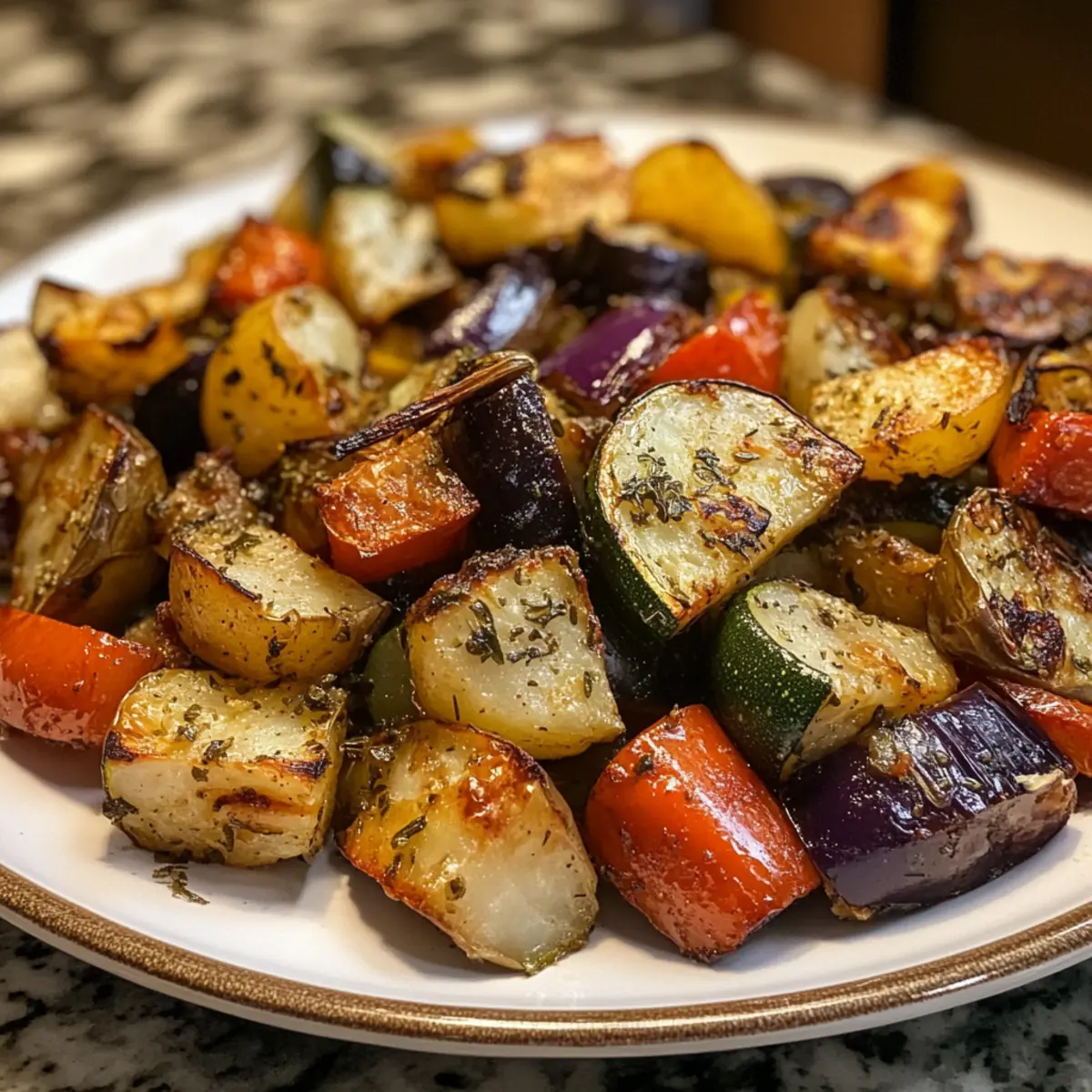 Greek Roasted Vegetables: Savory Crispy Delight at Home