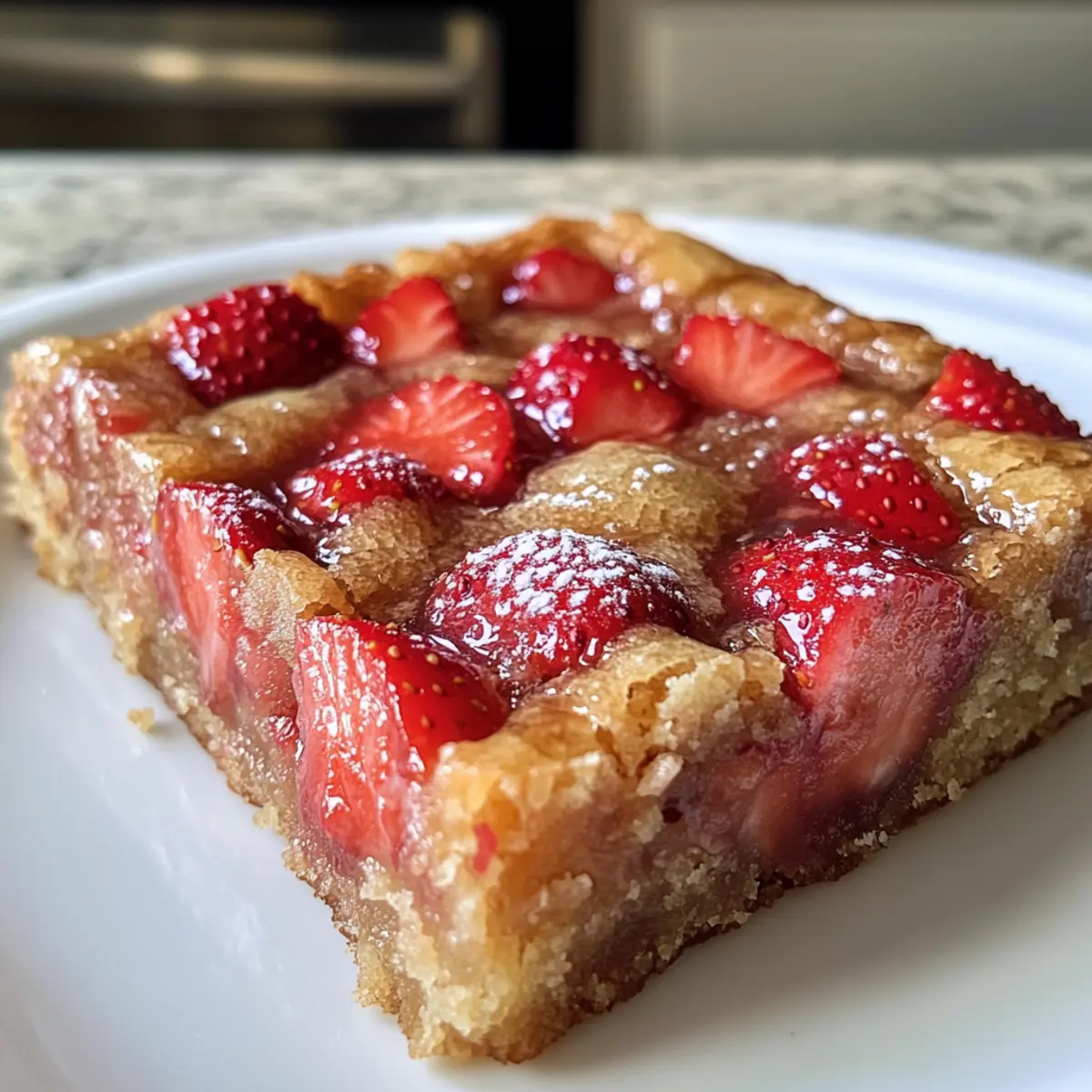 Strawberry Lemon Blondies