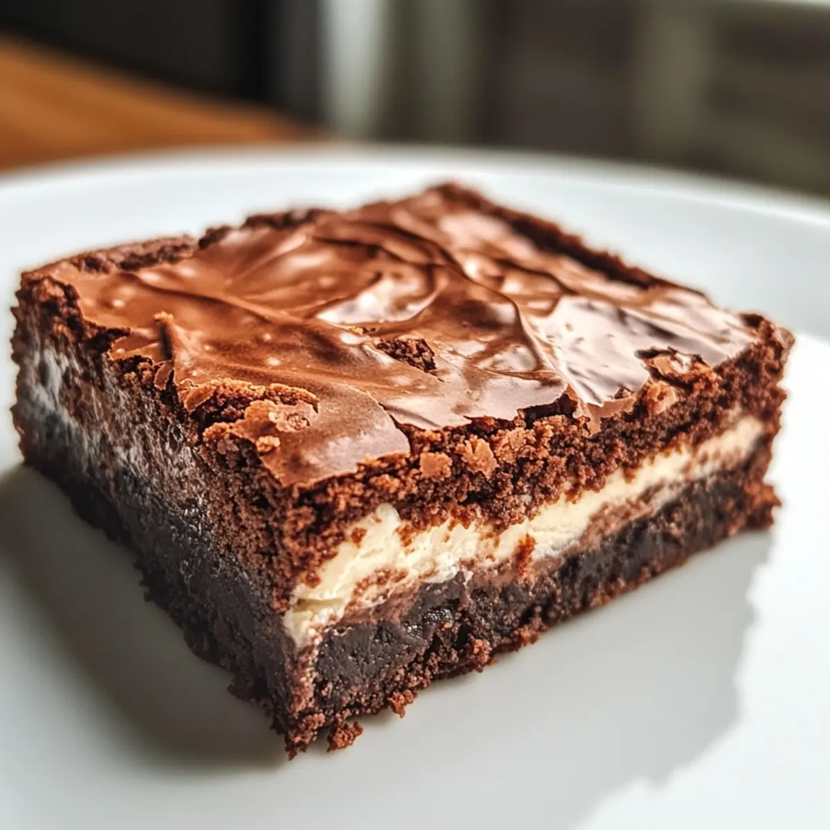Indulge in Crispy Chocolate Mousse Brownies Today