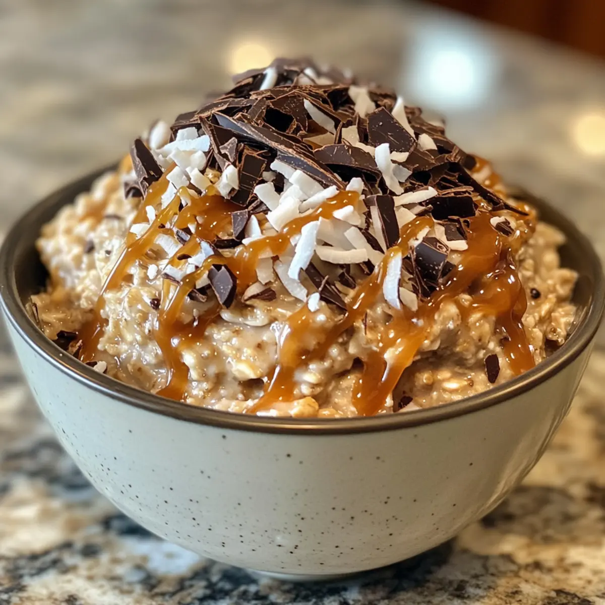 Samoa Cookie Overnight Oats for a Decadent Morning Treat