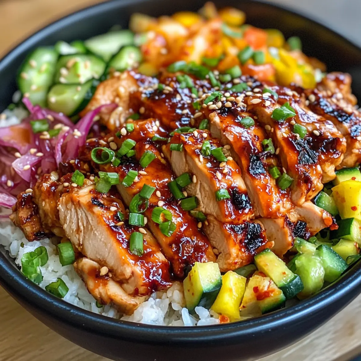 Korean BBQ Chicken Bowls for a Deliciously Wholesome Feast