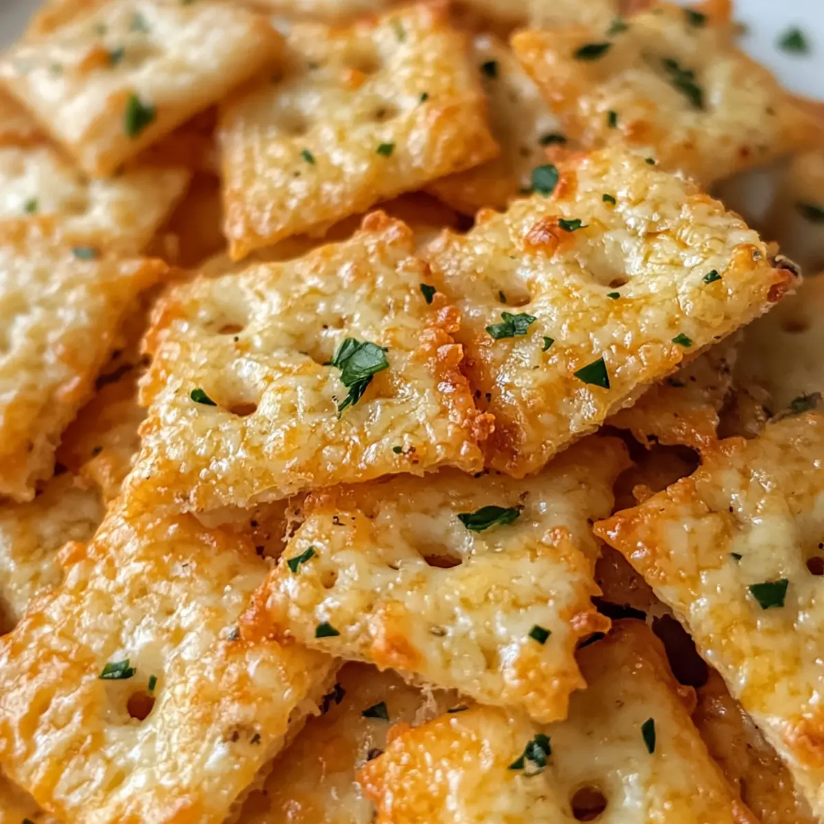 Cheesy Garlic Ritz Bits Snacks