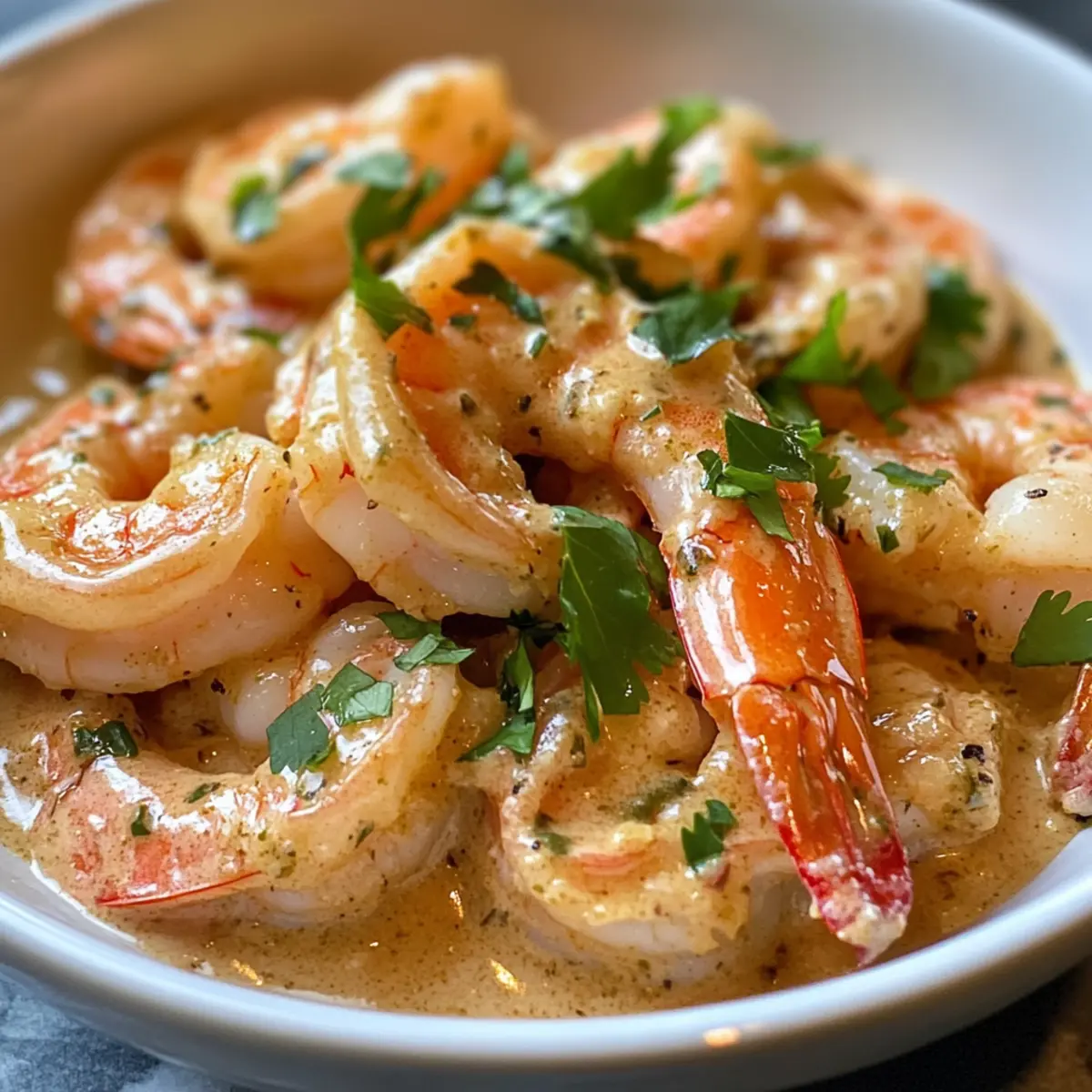 Creamy Coconut Garlic Shrimp