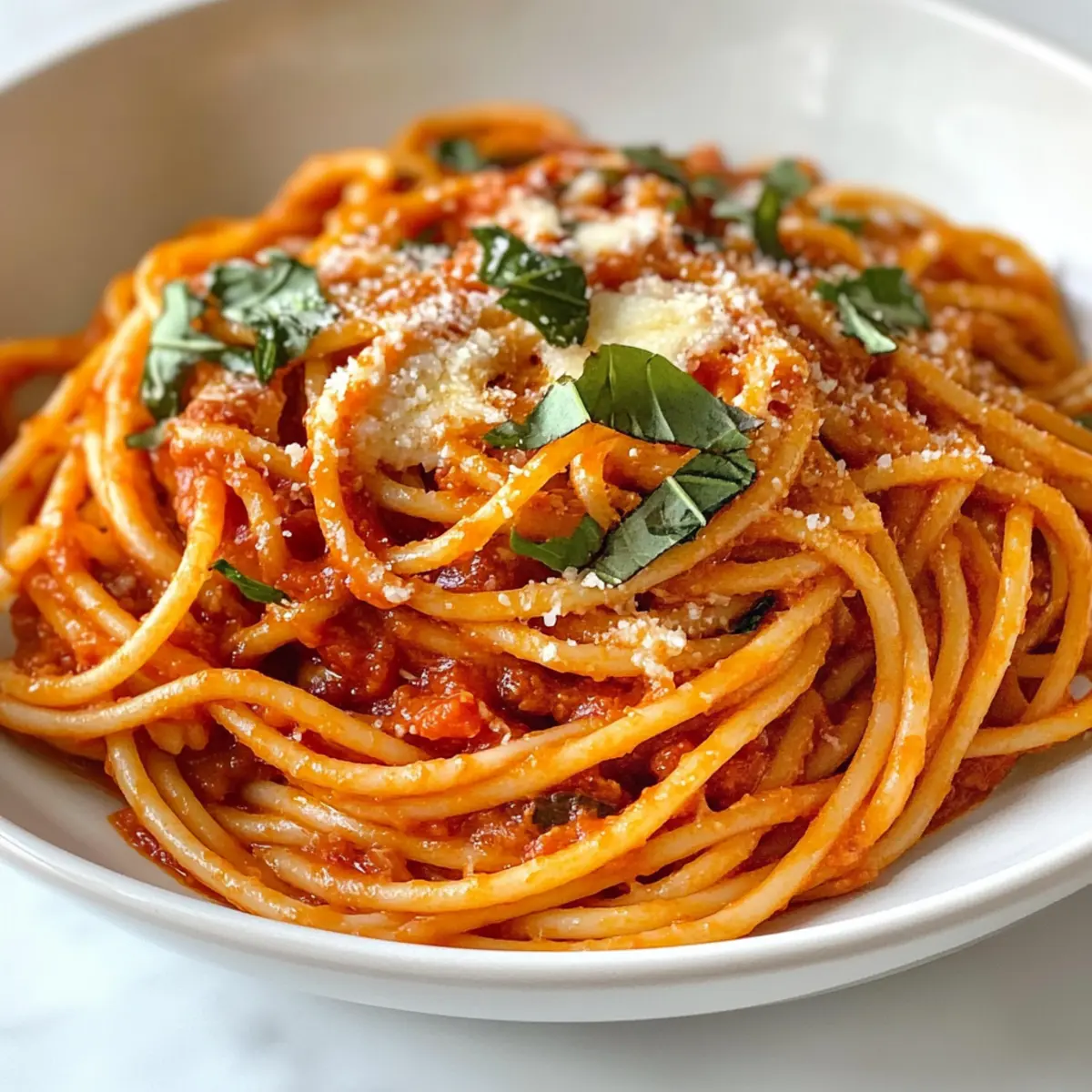 Hearty Dirty Spaghetti